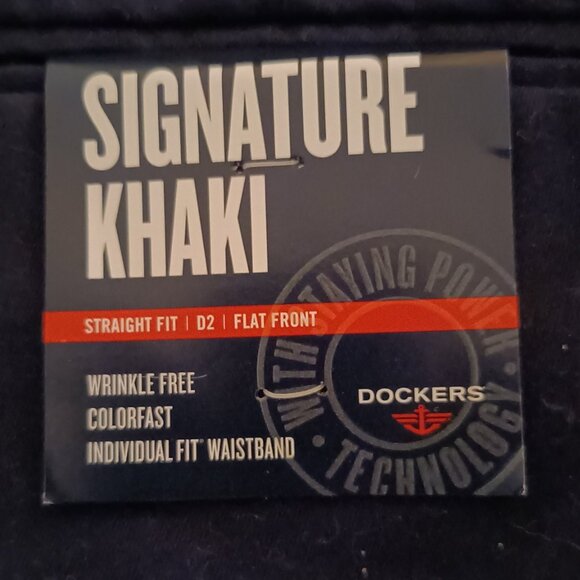 Men's Signature Khaki Dockers Straight Fit.. W 32 L 29 , NWT - Picture 3 of 6